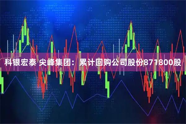 科银宏泰 尖峰集团：累计回购公司股份871800股